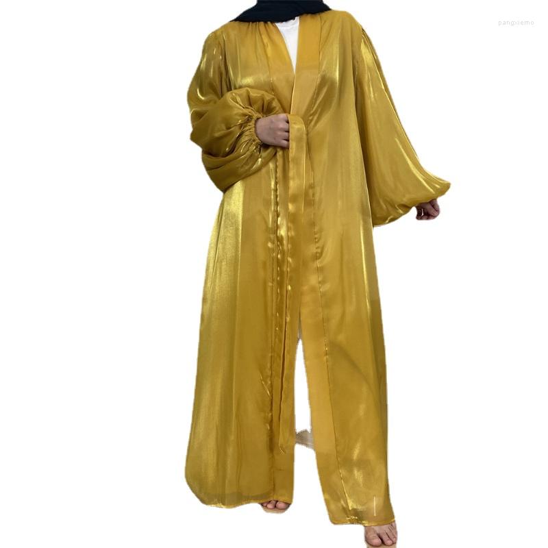 Ethnic Clothing Muslim Women Abaya Silk Prayer Garment Lantern Sleeve Robe India Abayas Dubai Turkey Longue Vestidos Largos
Ethnic Clothing Muslim Women Abaya Silk Prayer Garment Lantern Sleeve Robe India Abayas Dubai Turkey Longue Vestidos Largos