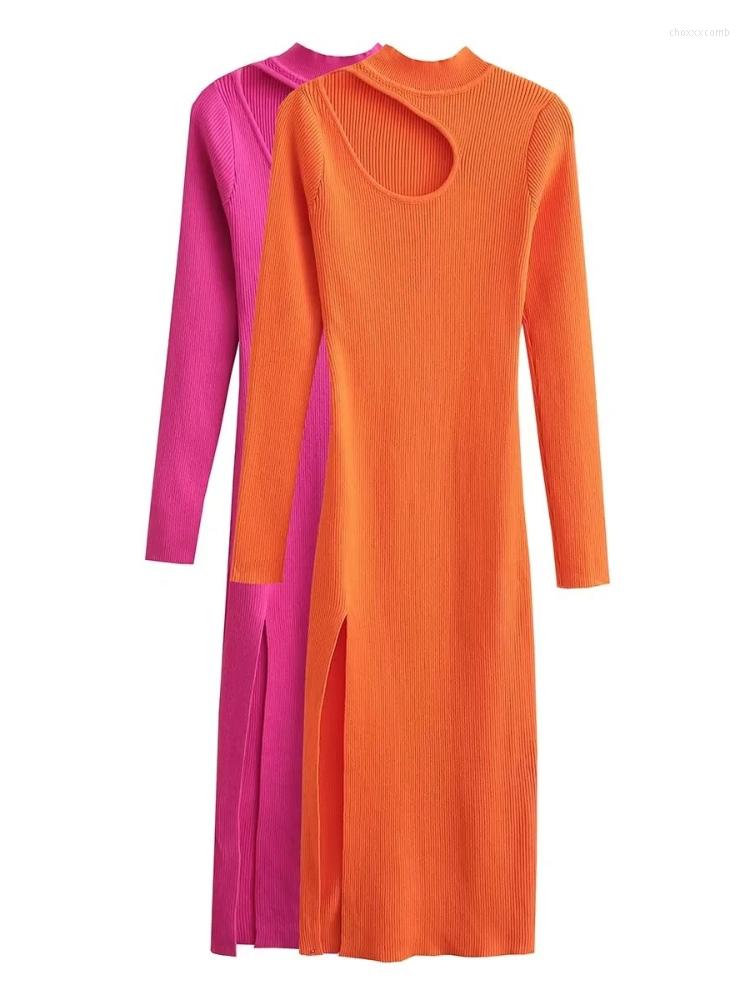 Casual Dresses Hikigawa Chic Fashion Women Autumn Sexy Shoulder Hollow Design Side Slit Knitted Solid O Neck Long Sleeve Vestidos Mujer, Orange
Casual Dresses Hikigawa Chic Fashion Women Autumn Sexy Shoulder Hollow Design Side Slit Knitted Solid O Neck Long Sleeve Vestidos Mujer, Orange