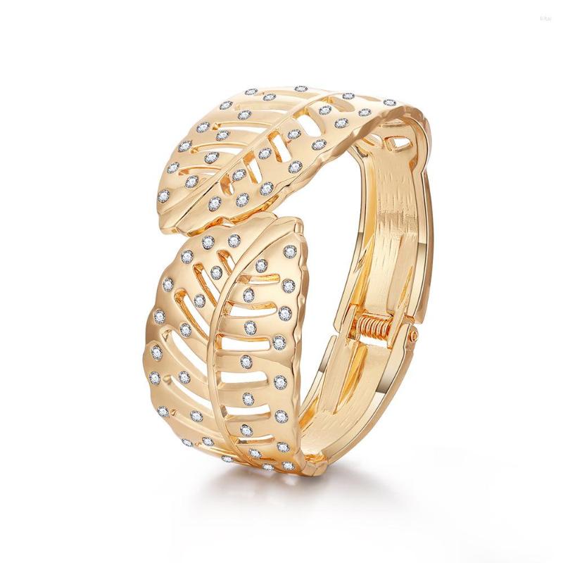 Bangle Fashion Crystal Feather Shape Open For Women Classic Retro Style Rock Jewelry
Bangle Fashion Crystal Feather Shape Open For Women Classic Retro Style Rock Jewelry