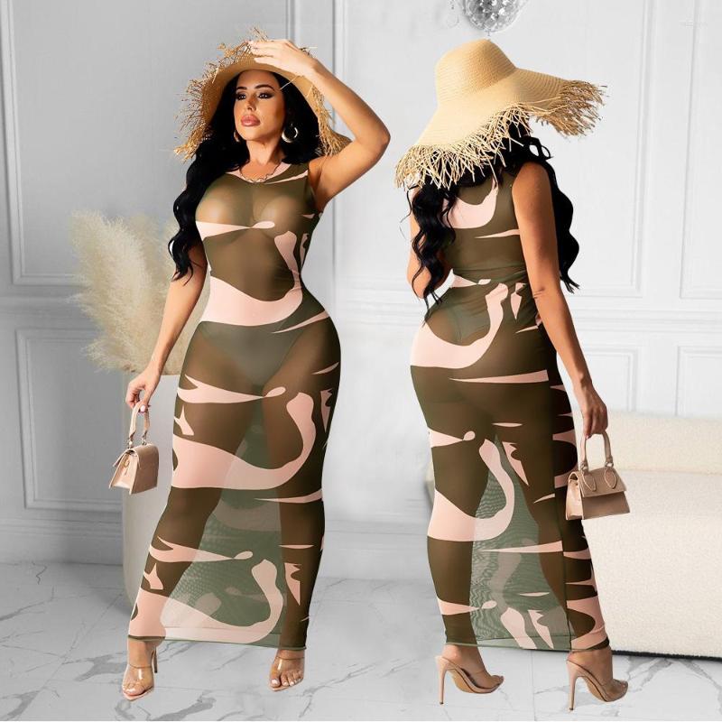Casual Dresses 2023 Summer Fashion Sexy Sleeveless Mesh Perspective Dress Women O Neck Beach Holidays Woman Long High Waist
Casual Dresses 2023 Summer Fashion Sexy Sleeveless Mesh Perspective Dress Women O Neck Beach Holidays Woman Long High Waist