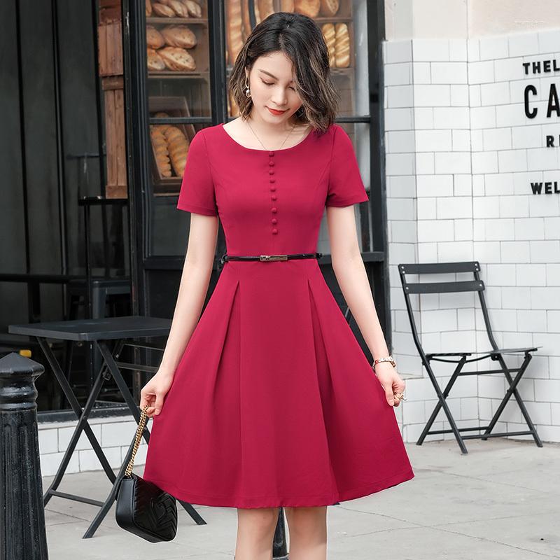 Party Dresses 2023 Summer Short Sleeve Women A-line Dress OL Styles Business Work Wear Office Ladies Vestidos With Belt Plus Size 4XL, Black
Party Dresses 2023 Summer Short Sleeve Women A-line Dress OL Styles Business Work Wear Office Ladies Vestidos With Belt Plus Size 4XL, Black