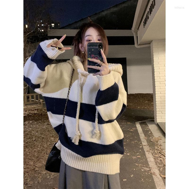 Women' Sweaters 2023 Korean Fashion Candy Color Sweater Pullovers For Women Autumn And Winter Lazy Thicken Knitted Hooded Knitwear J12, Black-white
Women' Sweaters 2023 Korean Fashion Candy Color Sweater Pullovers For Women Autumn And Winter Lazy Thicken Knitted Hooded Knitwear J12, Black-white