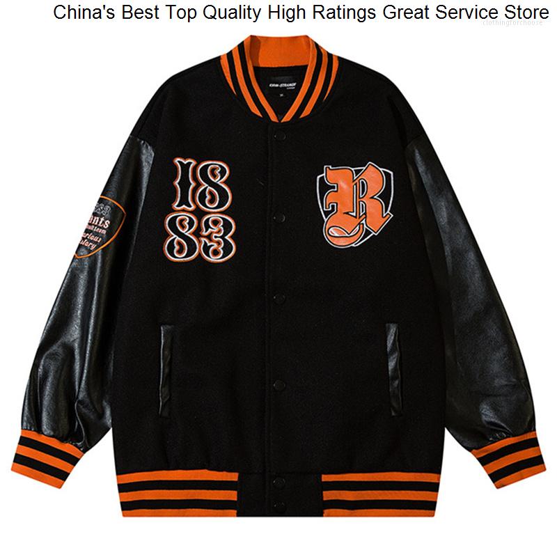 Men's Jackets Men 2023 HipHop Baseball Jacket Big Letter Embroidery Leather Patchwork Vintage Gothic College Varsity Fashion Bomber Biker, Black
Men's Jackets Men 2023 HipHop Baseball Jacket Big Letter Embroidery Leather Patchwork Vintage Gothic College Varsity Fashion Bomber Biker, Black