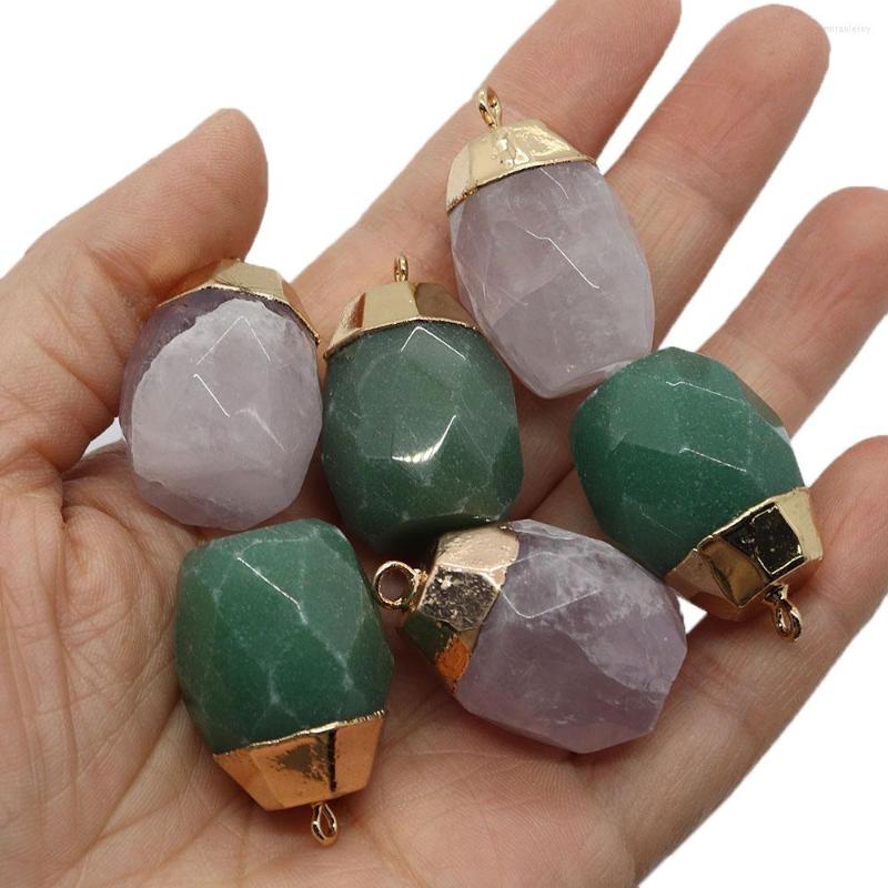 Pendant Necklaces Natural Stone Pink Crystal Green Dongling 21x32mm Perfume Bottle Charm Jewelry Making DIY Necklace Earring Accessories
Pendant Necklaces Natural Stone Pink Crystal Green Dongling 21x32mm Perfume Bottle Charm Jewelry Making DIY Necklace Earring Accessories
