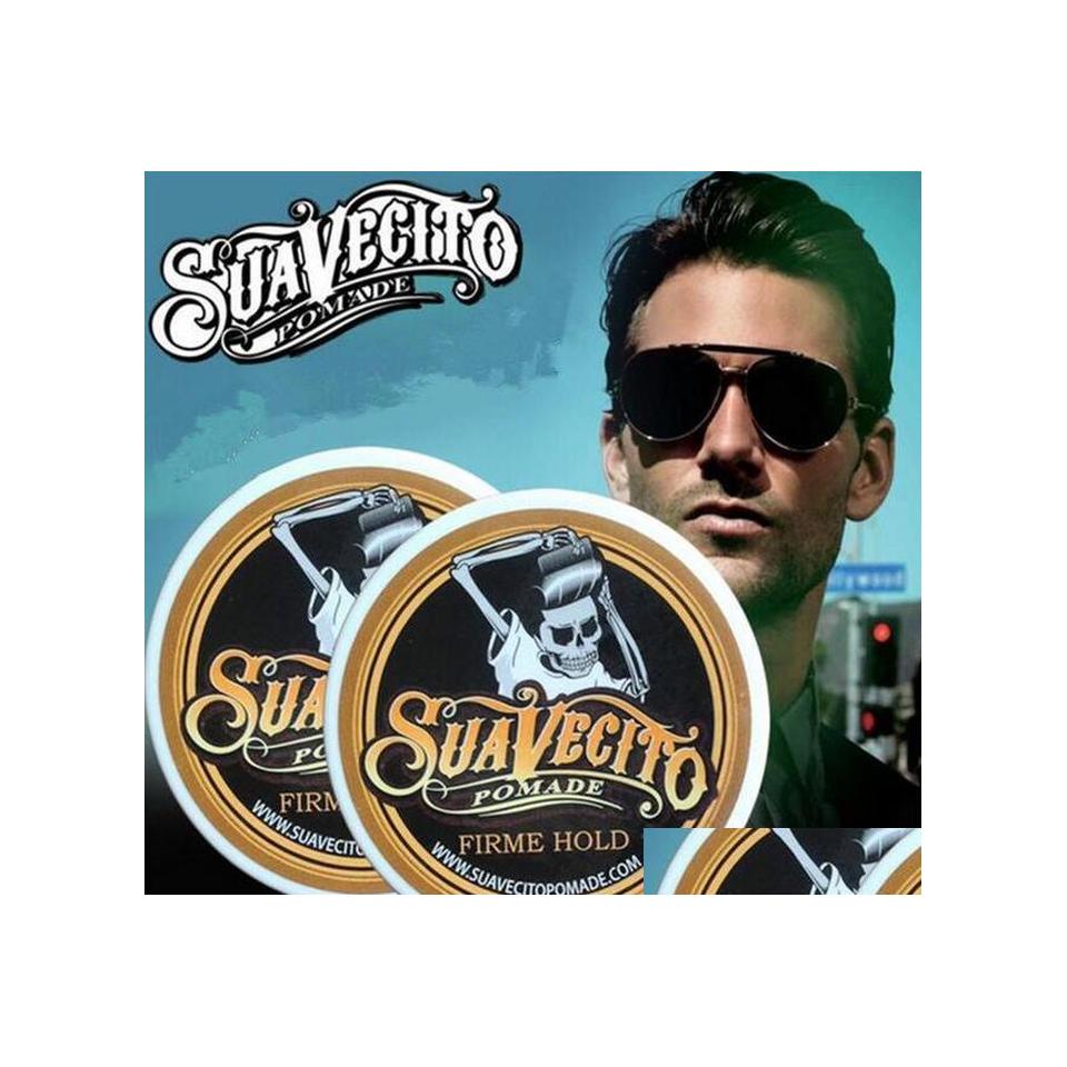 Pomades Waxes Suavecito Pomade Hair Gel Style Firme Hold Strong Restoring Ancient Ways Big Skeleton Slicked Back Oil Wax Drop Deli Dh6Ki
Pomades Waxes Suavecito Pomade Hair Gel Style Firme Hold Strong Restoring Ancient Ways Big Skeleton Slicked Back Oil Wax Drop Deli Dh6Ki