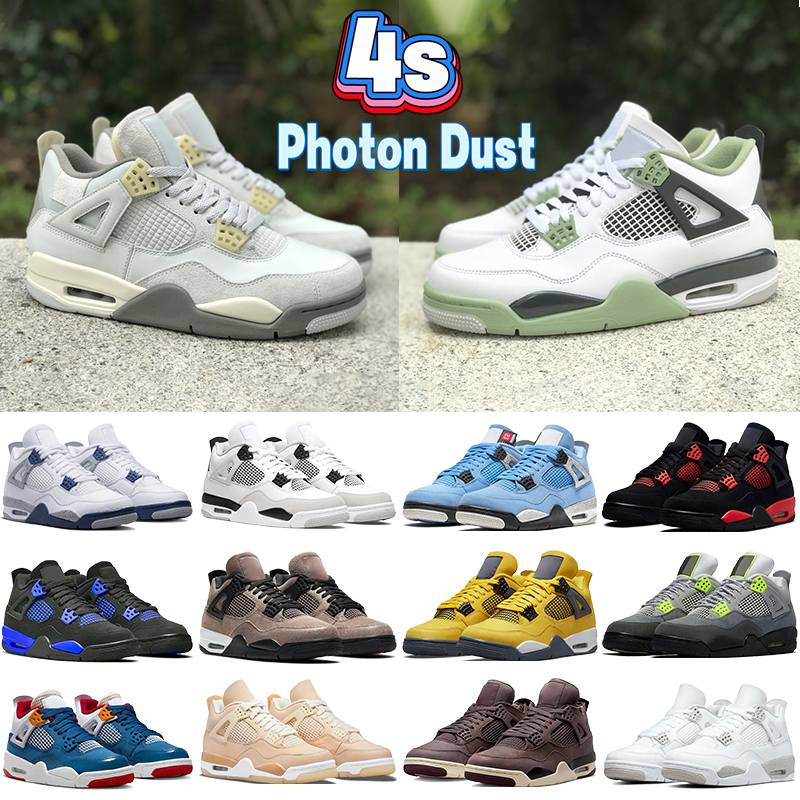 Photon Dust jumpman 4 4s retro basketball shoes seafoam midnight navy Military Black university blue red cement thunder shimmer cool grey men women sneakers, 34 unla noir
Photon Dust jumpman 4 4s retro basketball shoes seafoam midnight navy Military Black university blue red cement thunder shimmer cool grey men women sneakers, 34 unla noir