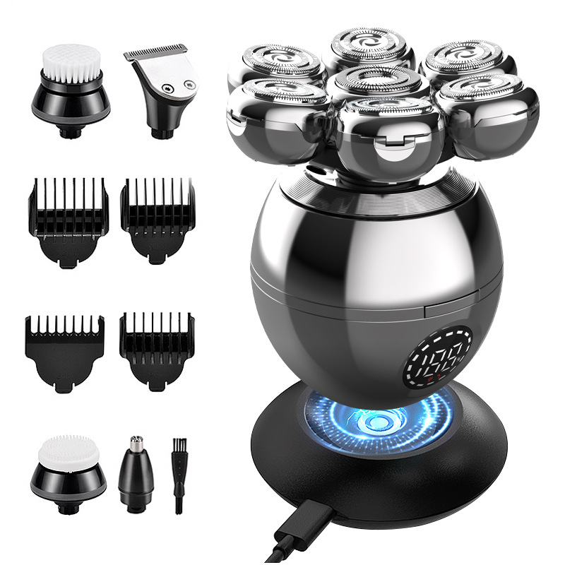 Electric Shavers Bald Men Electric Razor for Men Multifunctional Wet/Dry 7D Rotary Shaver Grooming Kit Rechargeable LED Display with Clippers Nose Trimmer
Electric Shavers Bald Men Electric Razor for Men Multifunctional Wet/Dry 7D Rotary Shaver Grooming Kit Rechargeable LED Display with Clippers Nose Trimmer