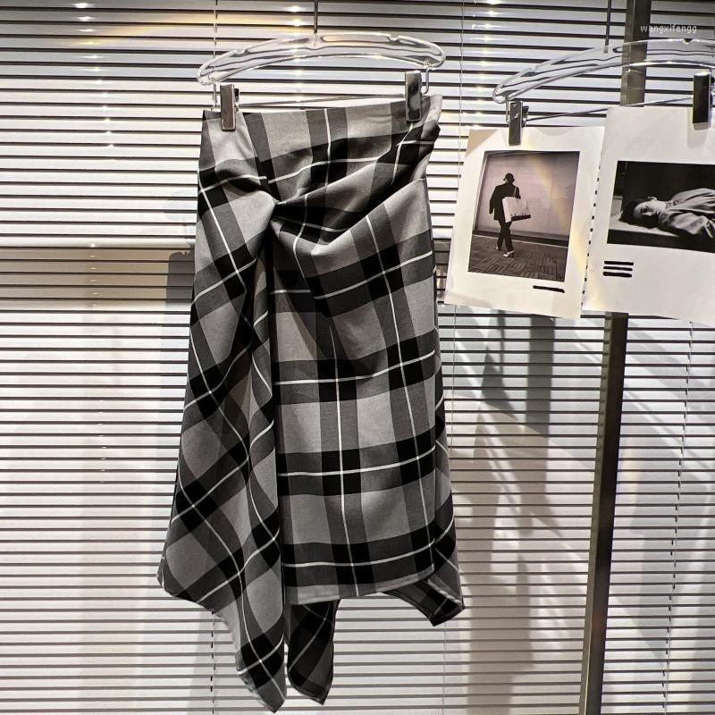 Skirts Summer 2023 Collection Grey Plaid Pleated Irregular Middle Long Skirt Women GF406, Gray
Skirts Summer 2023 Collection Grey Plaid Pleated Irregular Middle Long Skirt Women GF406, Gray