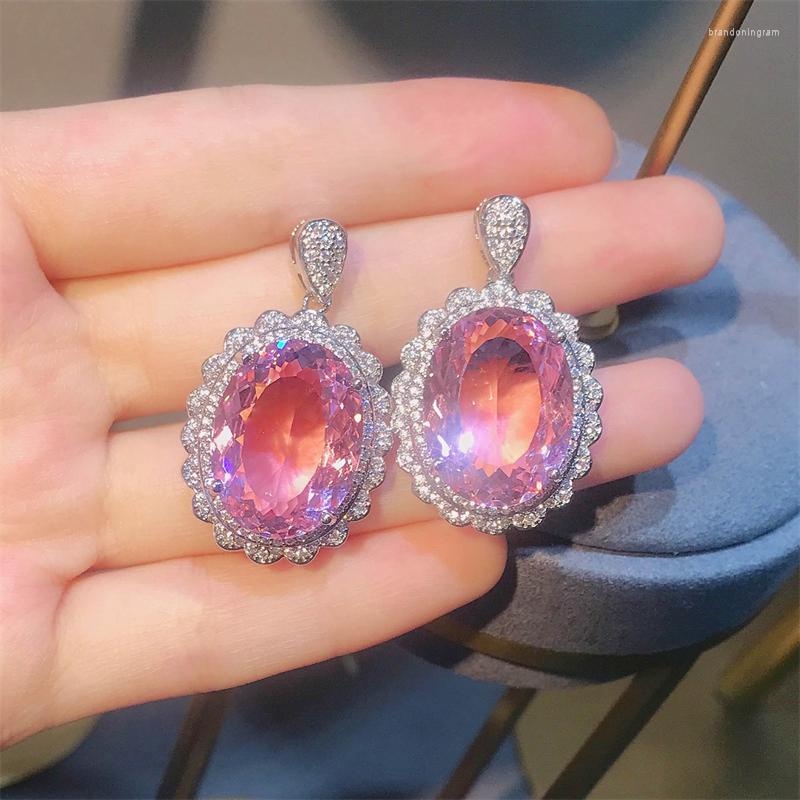 Necklace Earrings Set Luxury Pink Zircon Jewelry Silver Color Oval Cut Dangle Ring For Women Party Accessories Christmas Gifts, Picture shown
Necklace Earrings Set Luxury Pink Zircon Jewelry Silver Color Oval Cut Dangle Ring For Women Party Accessories Christmas Gifts, Picture shown
