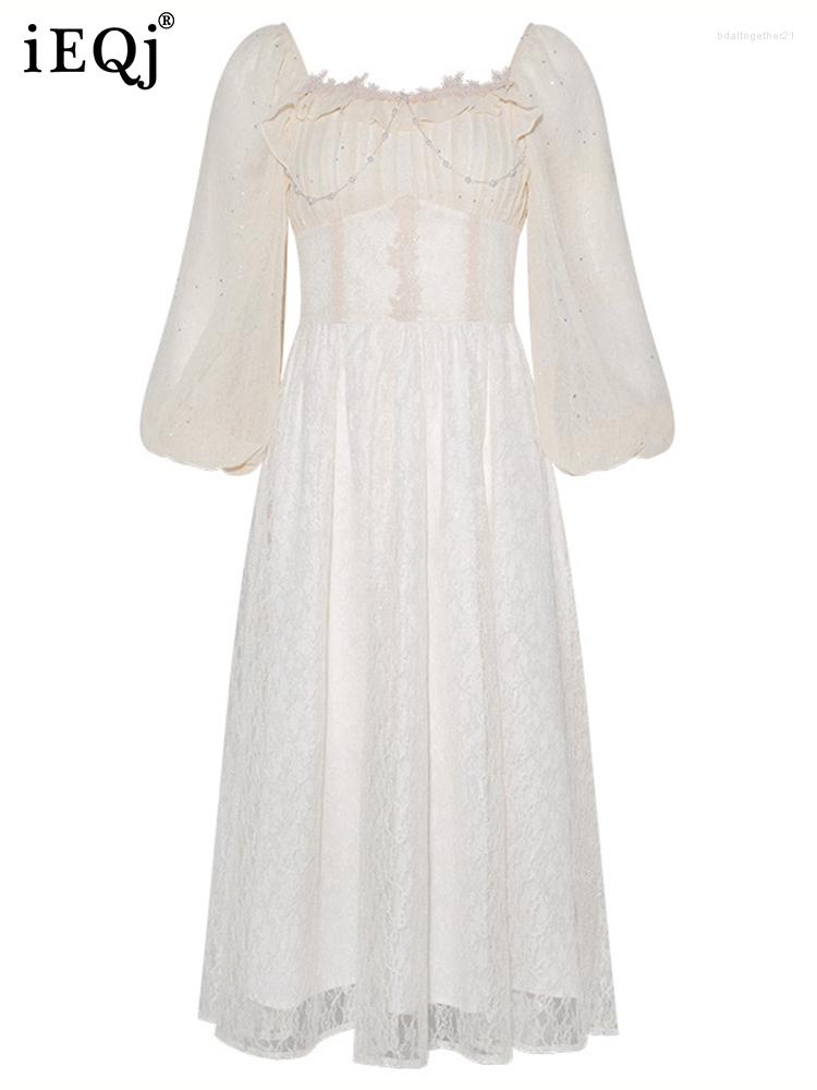 Casual Dresses Spliced Sequins Lace Elegant For Women Square Neck Long Sleeve Party Evening Dress 2023 Luxury Clothing 3WQ3153, Ivory yellow
Casual Dresses Spliced Sequins Lace Elegant For Women Square Neck Long Sleeve Party Evening Dress 2023 Luxury Clothing 3WQ3153, Ivory yellow
