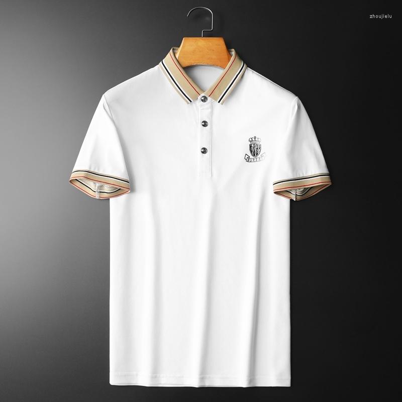 Men's Polos 2023 Summer Men Short Sleeve Polo Plaid Contrast Color Lapel Top Korean Slim Knit High Quality Tee Shirt Camisa Hombre, Black
Men's Polos 2023 Summer Men Short Sleeve Polo Plaid Contrast Color Lapel Top Korean Slim Knit High Quality Tee Shirt Camisa Hombre, Black