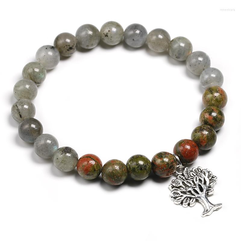 Strand 8mm Natural Unakite And With Labradorite Beads Bracelet For Women Men Tree Charm Healing Balance Summer Jewelry Gift
Strand 8mm Natural Unakite And With Labradorite Beads Bracelet For Women Men Tree Charm Healing Balance Summer Jewelry Gift