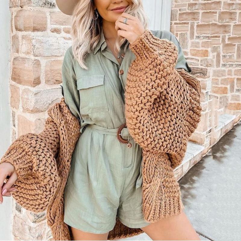 Women' Jumpsuits & Rompers Women Playsuits Casual Short Sleeve Button Sashes Cotton Solid Jumpsuit Femme, Multi
Women' Jumpsuits & Rompers Women Playsuits Casual Short Sleeve Button Sashes Cotton Solid Jumpsuit Femme, Multi