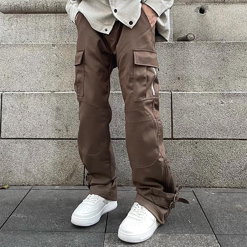Men' Pants High Street Ankle Zipper Multi-pocket Solid Color Cargo Men' Retro Hip Hop Straight Baggy Casual Trousers Oversized, Auburn
Men' Pants High Street Ankle Zipper Multi-pocket Solid Color Cargo Men' Retro Hip Hop Straight Baggy Casual Trousers Oversized, Auburn
