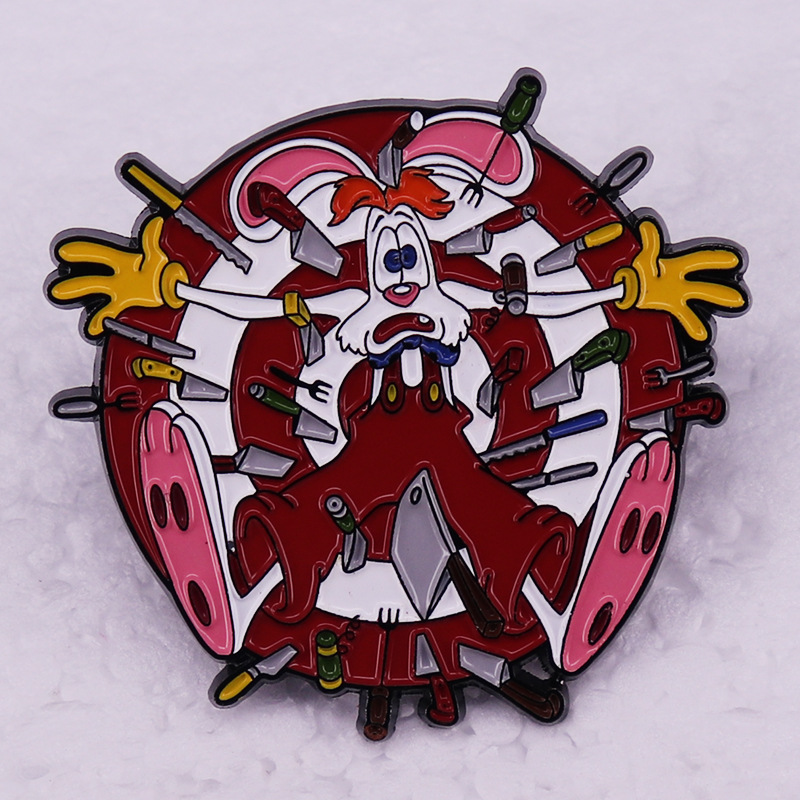 Roger Rabbit Throwing Knife brooch Cute Anime Movies Games Hard Enamel Pins Collect Metal Cartoon Brooch Backpack Hat Bag Collar Lapel Badges, As picture
Roger Rabbit Throwing Knife brooch Cute Anime Movies Games Hard Enamel Pins Collect Metal Cartoon Brooch Backpack Hat Bag Collar Lapel Badges, As picture