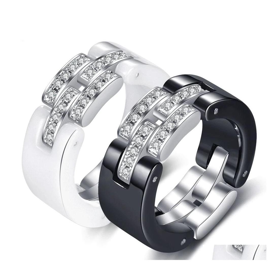 Cluster Rings Esign Wedding Middle Layer Flexible White Black Ceramic With Zircon For Women Girls Gift Drop Delivery Jewelry Dhnw7
Cluster Rings Esign Wedding Middle Layer Flexible White Black Ceramic With Zircon For Women Girls Gift Drop Delivery Jewelry Dhnw7