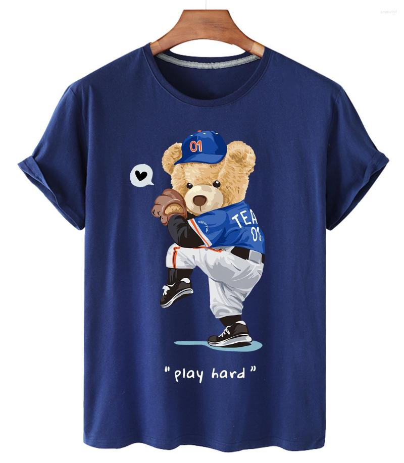 Women' T Shirts Cotton Baseball Bear Print Short-sleeved T-shirt Women' Half-sleeved Summer Casual Oversized Ladies Shirt 4XL, Black
Women' T Shirts Cotton Baseball Bear Print Short-sleeved T-shirt Women' Half-sleeved Summer Casual Oversized Ladies Shirt 4XL, Black