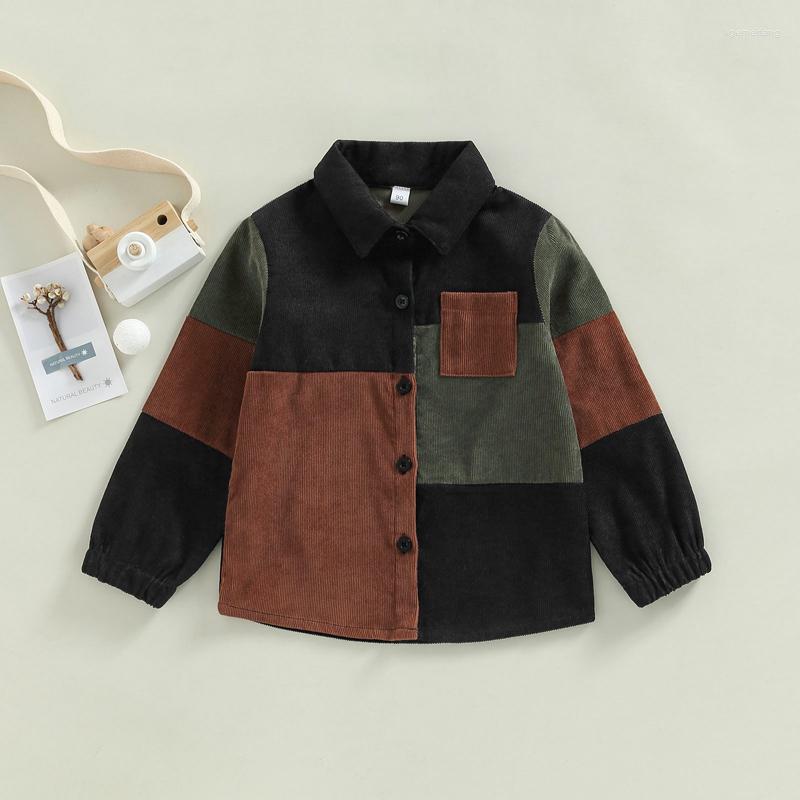Jackets 4-7Y Toddler Kids Boys Corduroy Jacket Vintage Color Patchwork Long Sleeve Button Down Shirt Coat
Jackets 4-7Y Toddler Kids Boys Corduroy Jacket Vintage Color Patchwork Long Sleeve Button Down Shirt Coat