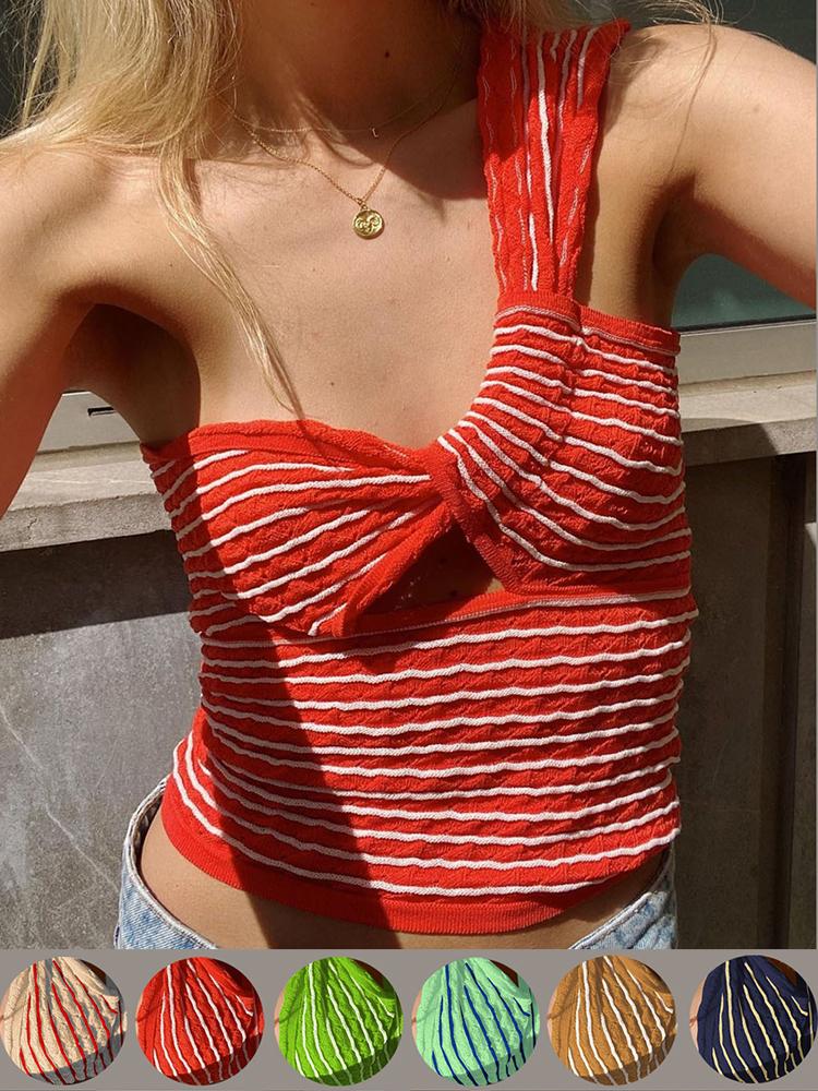 Women' Tanks & Camis Tossy Summer One-Shoulder Boho Crop Top Backless Spaghetti Strap Bustier Green Tops For Women Bow Y2k Knitted Cute, Red
Women' Tanks & Camis Tossy Summer One-Shoulder Boho Crop Top Backless Spaghetti Strap Bustier Green Tops For Women Bow Y2k Knitted Cute, Red