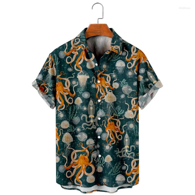Men' Casual Shirts Molilulu Men' Fashion Vintage Clothing Jellyfish Octopus Print Retro Hawaiian Short Sleeve Shirt For Men Women Top, Multi
Men' Casual Shirts Molilulu Men' Fashion Vintage Clothing Jellyfish Octopus Print Retro Hawaiian Short Sleeve Shirt For Men Women Top, Multi