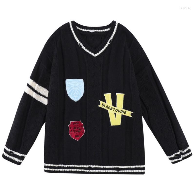 Men's Sweaters 2023 Autumn And Winter Man Ins Korean Hip Hop Sweater Loose Fashion Long Sleeve V-Neck High Street Casual, Black
Men's Sweaters 2023 Autumn And Winter Man Ins Korean Hip Hop Sweater Loose Fashion Long Sleeve V-Neck High Street Casual, Black