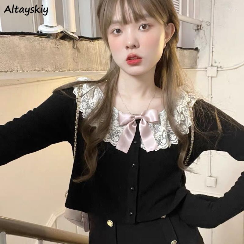 Women' Blouses Shirts Women Korean Style Fashion Daily Casual Tender Spring Lace All-match Sweet Temperament Design Basic Student Classic, Black
Women' Blouses Shirts Women Korean Style Fashion Daily Casual Tender Spring Lace All-match Sweet Temperament Design Basic Student Classic, Black