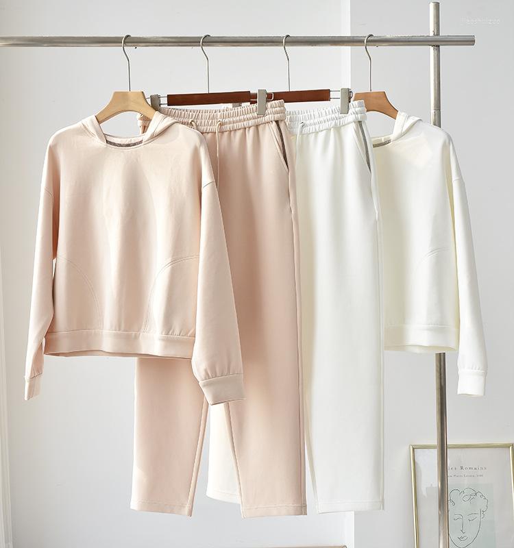 Women' Two Piece Pants Women' Casual Two-Piece Set Long Sleeve Loose Hooded Sweatshirt And Elastic Waist Sports Female Beaded Chain, White
Women' Two Piece Pants Women' Casual Two-Piece Set Long Sleeve Loose Hooded Sweatshirt And Elastic Waist Sports Female Beaded Chain, White