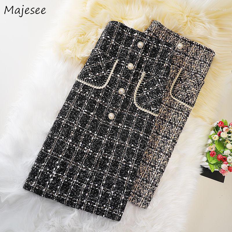 Skirts Women Winter Trendy All-match Split Korean Style Plaid Office Ladies Design Warm Cozy Elegant Ins, Black
Skirts Women Winter Trendy All-match Split Korean Style Plaid Office Ladies Design Warm Cozy Elegant Ins, Black
