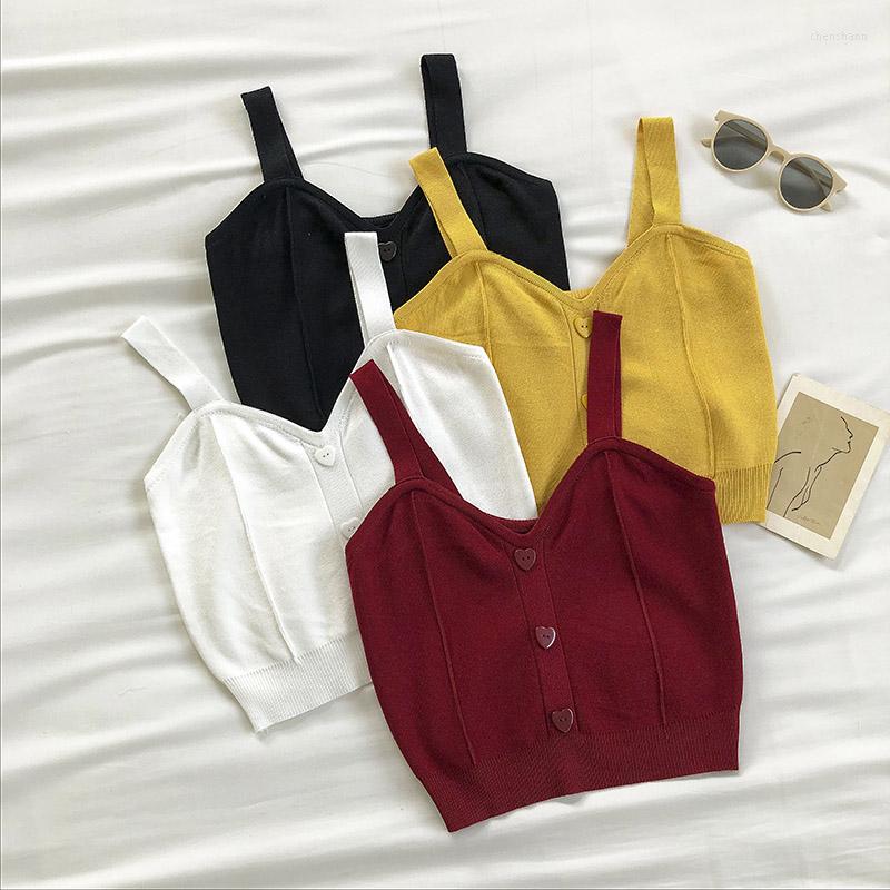 Women's Tanks Knitted White Crop Top Women Sexy V-Neck Sleeveless Button Up Streetwear Bustier For Lady Vetement Femme, Black
Women's Tanks Knitted White Crop Top Women Sexy V-Neck Sleeveless Button Up Streetwear Bustier For Lady Vetement Femme, Black