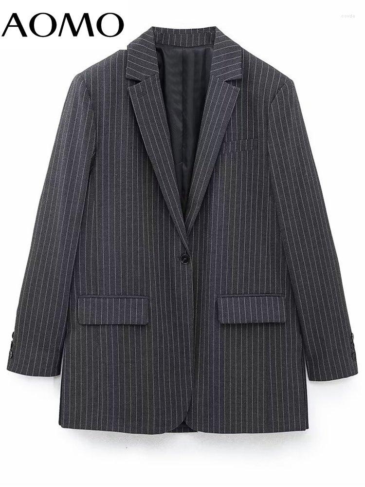 Women's Suits AOMO Women Striped Blazer Coat Vintage Long Sleeve Female Office Wear Suit Outerwear 6P107A, Dark gray waistcoat
Women's Suits AOMO Women Striped Blazer Coat Vintage Long Sleeve Female Office Wear Suit Outerwear 6P107A, Dark gray waistcoat