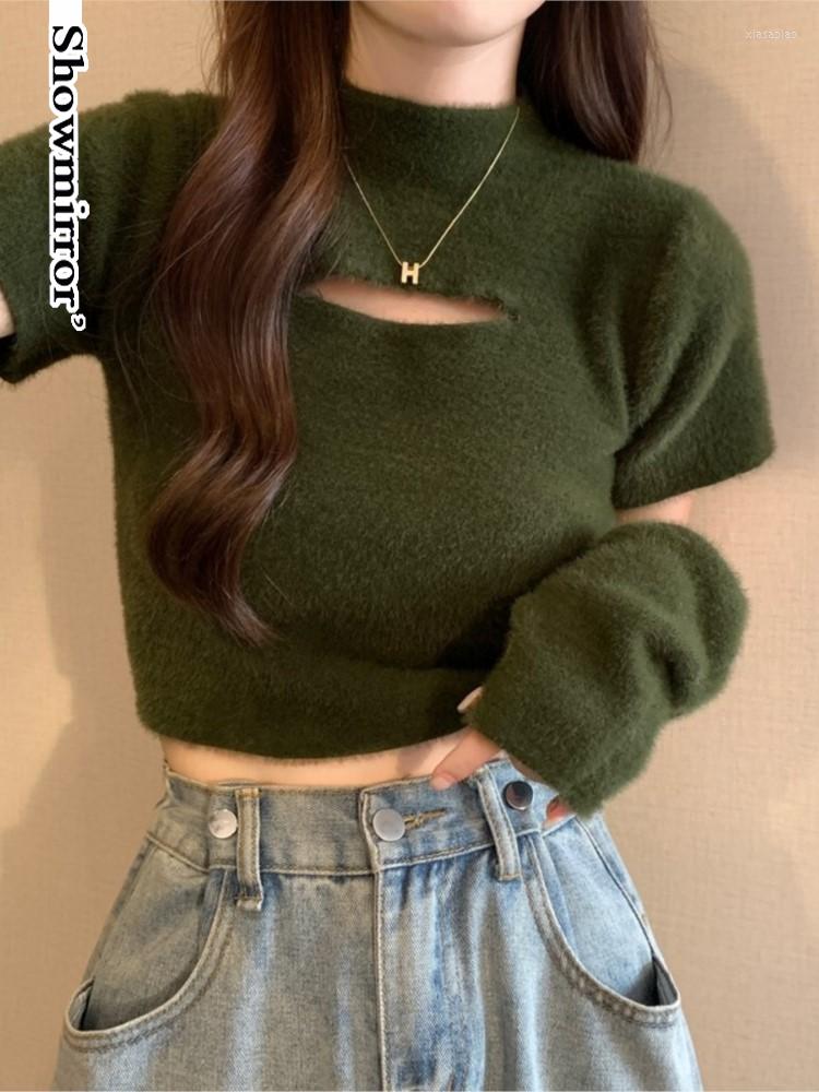 Women' T Shirts Showmirror Warm Sleeve Sweaters Cropped Top Streetwear Outfits Women Harajuku Fashion Winter Knit Hollow Out Cloth Tshirt, As photo 01
Women' T Shirts Showmirror Warm Sleeve Sweaters Cropped Top Streetwear Outfits Women Harajuku Fashion Winter Knit Hollow Out Cloth Tshirt, As photo 01
