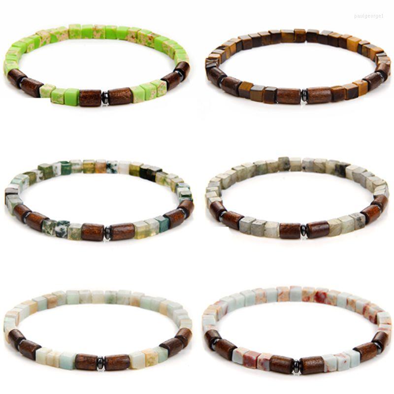 Strand Fashion Cube Beaded Bracelet Tiger Eye Stone Agates Amazonite Elastic Rope Handmade Jewelry Romantic Friendship Gift
Strand Fashion Cube Beaded Bracelet Tiger Eye Stone Agates Amazonite Elastic Rope Handmade Jewelry Romantic Friendship Gift