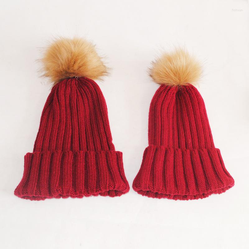 Berets 2Pcs/set Mother Kid Baby Child Hats Warm Winter Pompom Knit Beanie Cute Mom Crochet Cap, Gray
Berets 2Pcs/set Mother Kid Baby Child Hats Warm Winter Pompom Knit Beanie Cute Mom Crochet Cap, Gray