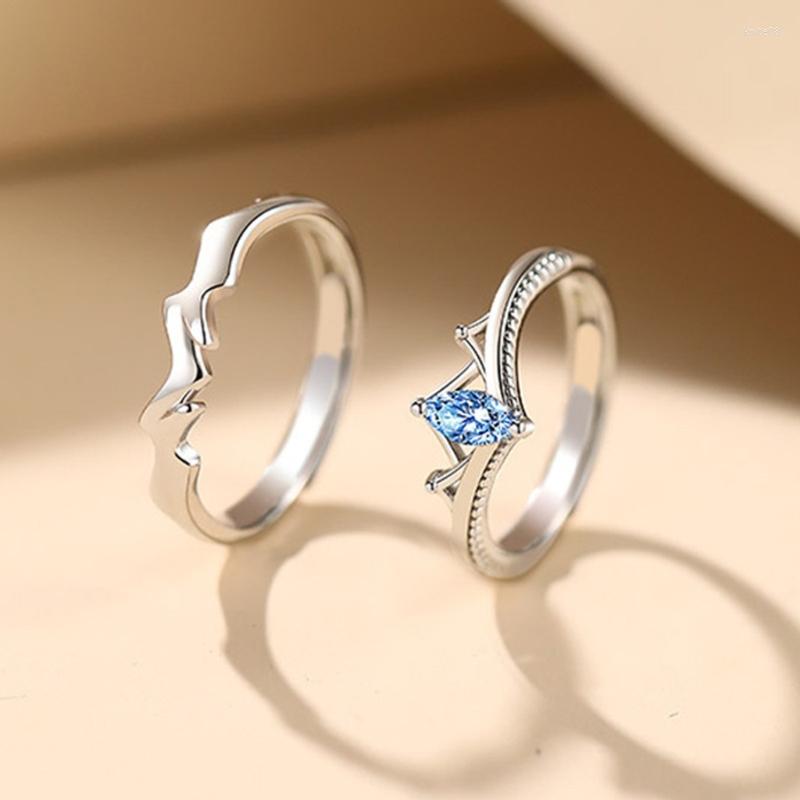 Cluster Rings Couple Women Men Matching Finger Set Copper Material Adjustable Wedding Jewelry Gifts Open
Cluster Rings Couple Women Men Matching Finger Set Copper Material Adjustable Wedding Jewelry Gifts Open