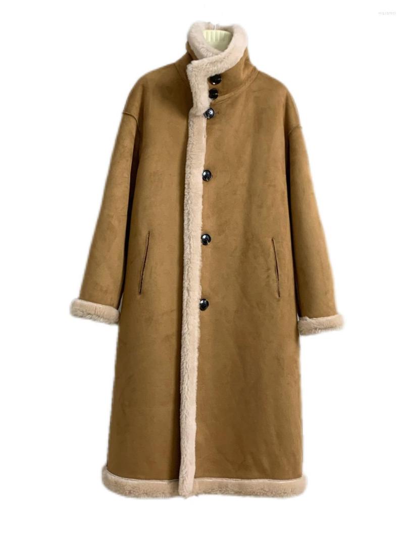 Women' Fur Coat Women Long Style 2023 Fashion Double Faced Jackets Thick Warm Coats Casual Outerwear, Brown khaki
Women' Fur Coat Women Long Style 2023 Fashion Double Faced Jackets Thick Warm Coats Casual Outerwear, Brown khaki