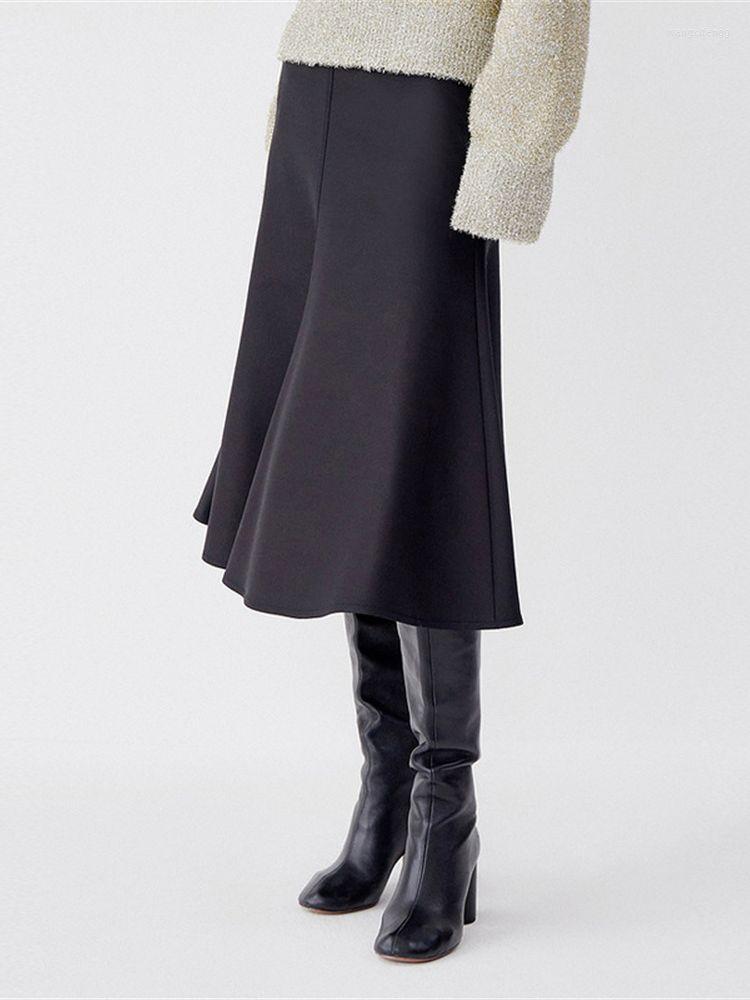 Skirts 2023 Early Spring Women Elegant Wool Blend A-Line Fishtail Skirt Office Ladies Minimalist Solid Color Madi Jupe
Skirts 2023 Early Spring Women Elegant Wool Blend A-Line Fishtail Skirt Office Ladies Minimalist Solid Color Madi Jupe