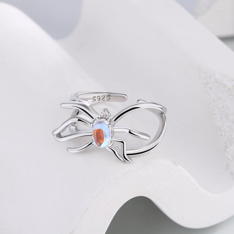 Cluster Rings Selling Silver Color Personality Spider Moonstone Women's Open Ring J01924
Cluster Rings Selling Silver Color Personality Spider Moonstone Women's Open Ring J01924
