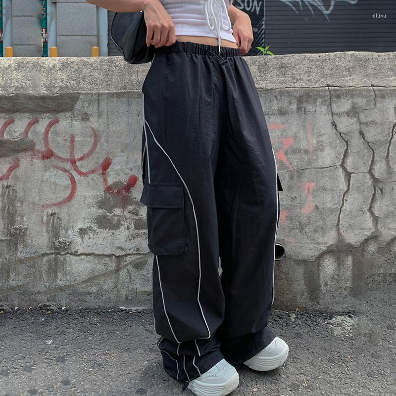 Women' Pants Oversized Black Casual Sweatpants Low Rise Reflective Stripe Cargo Lady Y2k Streetwear Baggy Jogger, Balck
Women' Pants Oversized Black Casual Sweatpants Low Rise Reflective Stripe Cargo Lady Y2k Streetwear Baggy Jogger, Balck