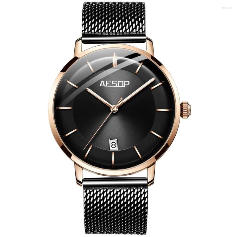 Wristwatches AESOP 2023 Automatic Watch Men Japan NH35 Movement Luminous Mechanical Watches Calendar Steel Top Relogio, Rg white black
Wristwatches AESOP 2023 Automatic Watch Men Japan NH35 Movement Luminous Mechanical Watches Calendar Steel Top Relogio, Rg white black