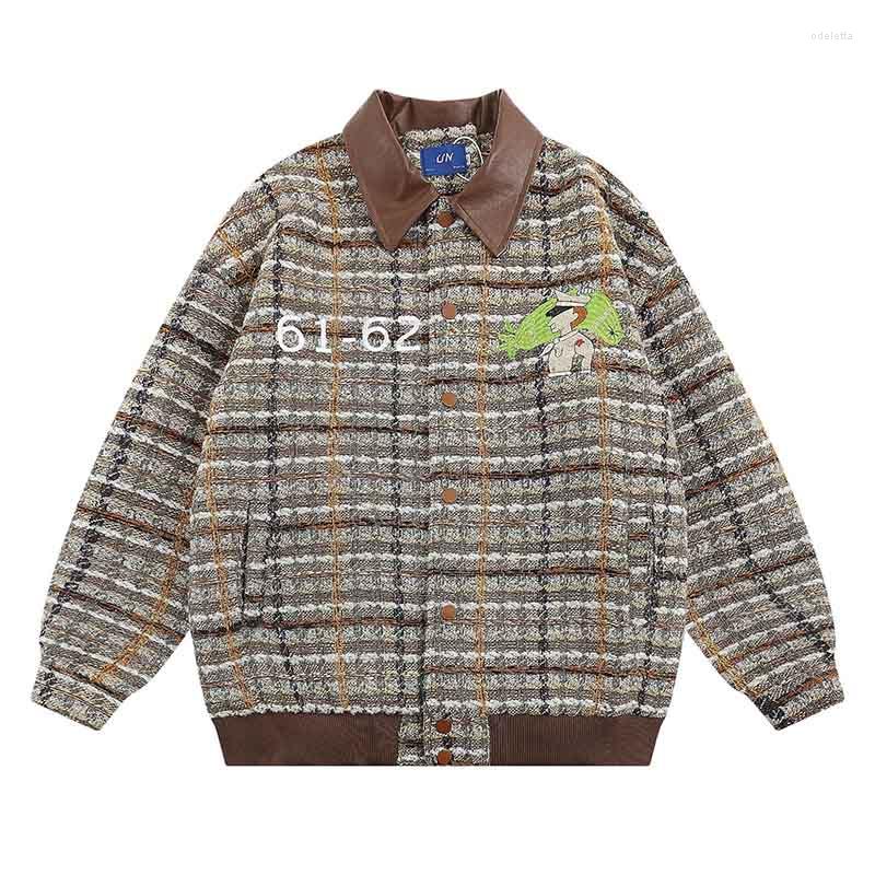 Men's Jackets 2023 Plaid Hip Hop Streetwear Casual Patchwork Vintage Spring Outwear Coats For Male Embroidery, Blue
Men's Jackets 2023 Plaid Hip Hop Streetwear Casual Patchwork Vintage Spring Outwear Coats For Male Embroidery, Blue