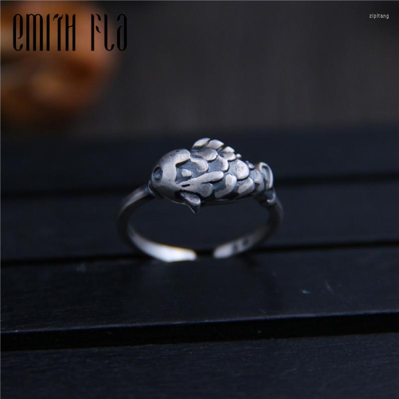Cluster Rings Genuine 925 Sterling Silver Female Vintage Simple Open Fish Design Fashion Jewelry For Women Opening Adjustable Ring
Cluster Rings Genuine 925 Sterling Silver Female Vintage Simple Open Fish Design Fashion Jewelry For Women Opening Adjustable Ring
