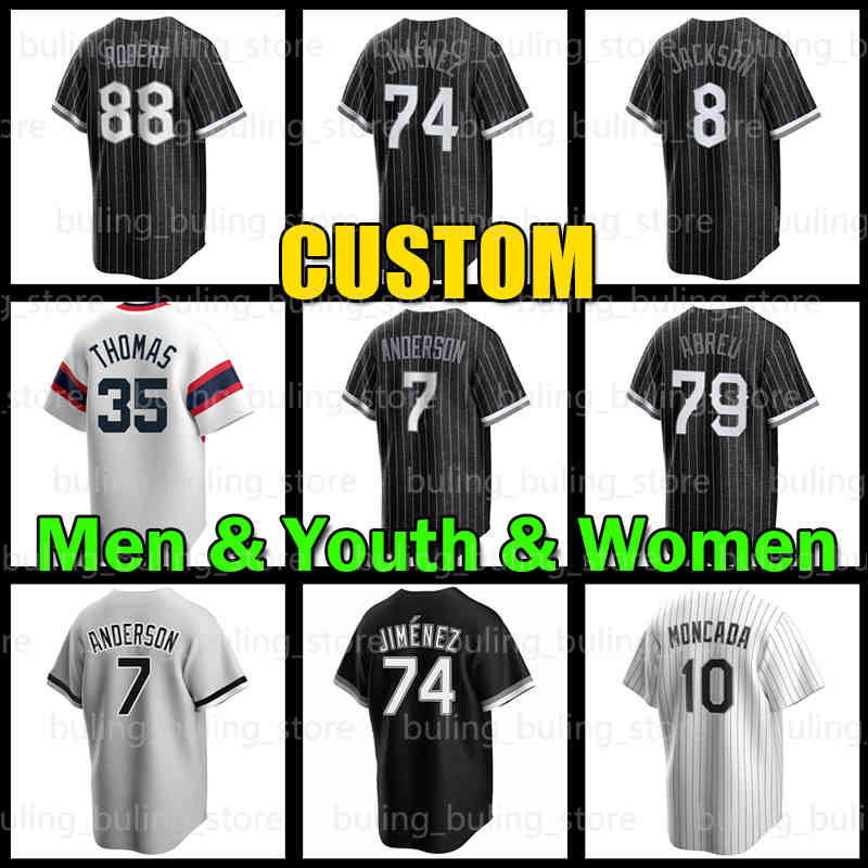 7 Tim Anderson Jersey 74 Eloy Jimenez Baseball Luis Robert Chicago Frank Thomas Yoan Moncada White Sox Lucas Giolito Michael Kopech Andrew Benintendi Andrew Vaughn, Men jersey(b w)
7 Tim Anderson Jersey 74 Eloy Jimenez Baseball Luis Robert Chicago Frank Thomas Yoan Moncada White Sox Lucas Giolito Michael Kopech Andrew Benintendi Andrew Vaughn, Men jersey(b w)