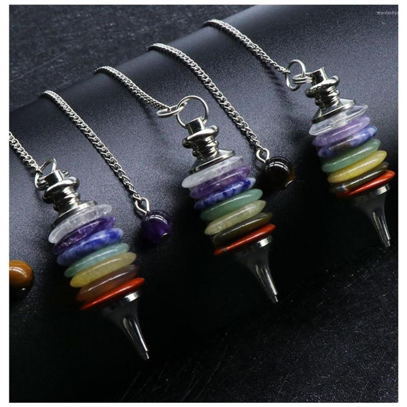 Pendant Necklaces Wholesale 6pcs/Lot Crystal Gem Seven Chakra Ajna Sahasrara Anahata Sun Wheel Pendulum Healing Geomancy Practice Energy
Pendant Necklaces Wholesale 6pcs/Lot Crystal Gem Seven Chakra Ajna Sahasrara Anahata Sun Wheel Pendulum Healing Geomancy Practice Energy