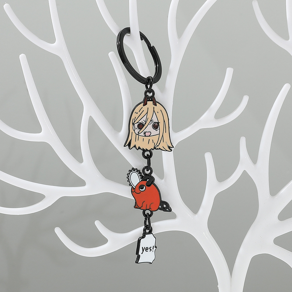 The new electric saw man Jewelry pendant pochita key chain animation around chainsaw man