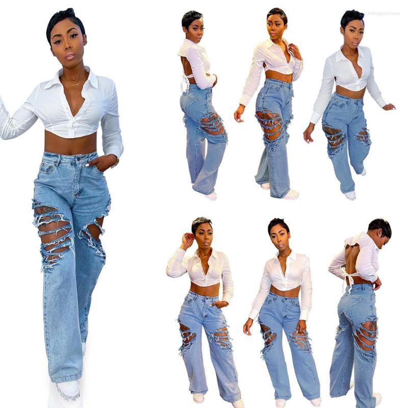 Women' Jeans Streetwear Straight Pants Ladies Ripped High Waist Loose Wide Leg Y2K Street Jean Pantalon Pour Femme, Blue
Women' Jeans Streetwear Straight Pants Ladies Ripped High Waist Loose Wide Leg Y2K Street Jean Pantalon Pour Femme, Blue