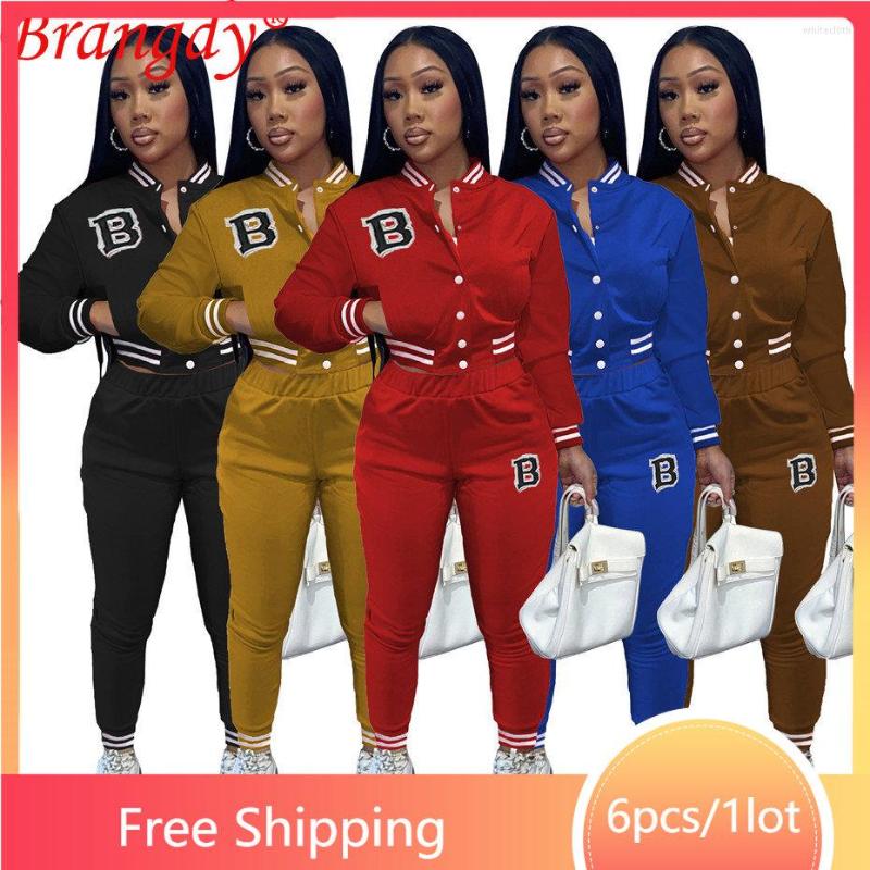 Women' Two Piece Pants 6set Wholesale Baseball Uniform Suit Autumn Winter Clothes Bomber Tracksuit 2 Set Long Sleeve Cardigan Outfits B7961, Black
Women' Two Piece Pants 6set Wholesale Baseball Uniform Suit Autumn Winter Clothes Bomber Tracksuit 2 Set Long Sleeve Cardigan Outfits B7961, Black