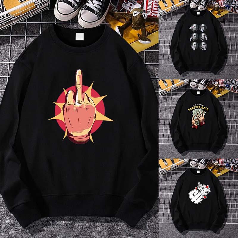 Men' Hoodies & Sweatshirts Streetwear Women Men Sweatshirt Autumn Spring Long Sleeve Harajuku Hand Print Casual Pullover ClothesMen, Black
Men' Hoodies & Sweatshirts Streetwear Women Men Sweatshirt Autumn Spring Long Sleeve Harajuku Hand Print Casual Pullover ClothesMen, Black