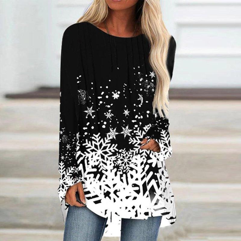Women's T Shirts 5XL Winter Long Sleeve Oversized Shirt Casaul Tops Women 2023 Blusas Christmas Clothes T-shirts Plus Size Clothing
Women's T Shirts 5XL Winter Long Sleeve Oversized Shirt Casaul Tops Women 2023 Blusas Christmas Clothes T-shirts Plus Size Clothing