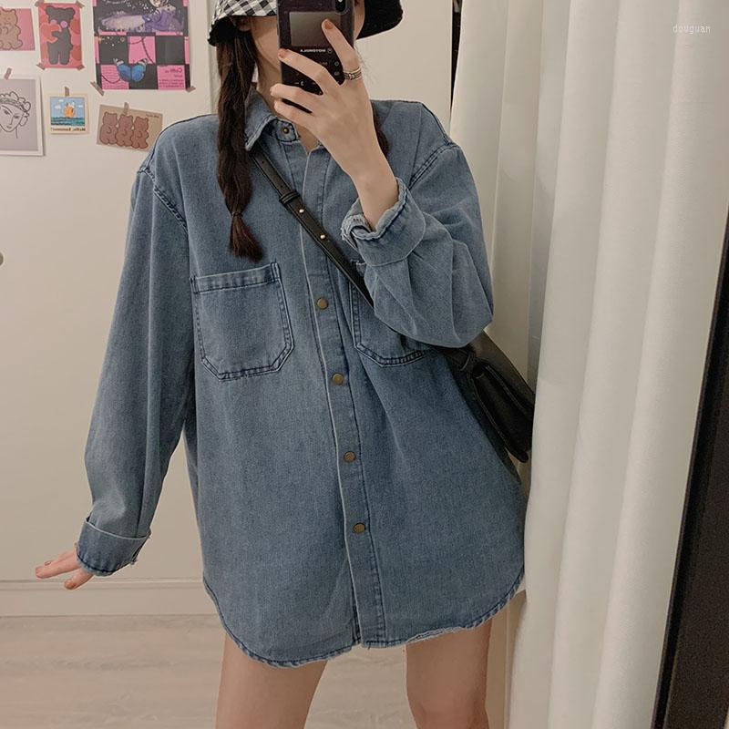 Women' Blouses Denim Women Shirt Jacket Jeans Loose Korean Female Tops Vintage Casual Long Sleeve 2023 Spring Outwear, Blue blouse
Women' Blouses Denim Women Shirt Jacket Jeans Loose Korean Female Tops Vintage Casual Long Sleeve 2023 Spring Outwear, Blue blouse