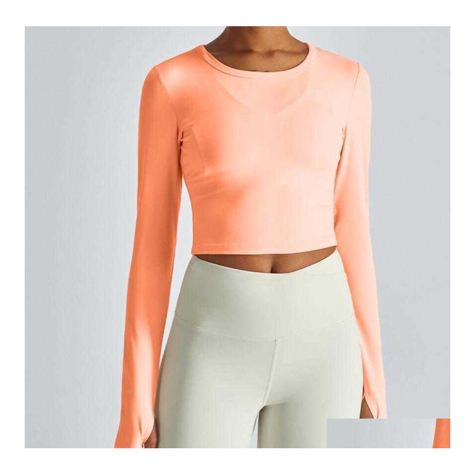 Yoga Outfits L156 Gym Clothes Womens Top Breathable Plover Fitness Tshirt Crew Neck Long Sleeve Workout Running Shirt Drop Delivery Dhtmq, Green
Yoga Outfits L156 Gym Clothes Womens Top Breathable Plover Fitness Tshirt Crew Neck Long Sleeve Workout Running Shirt Drop Delivery Dhtmq, Green